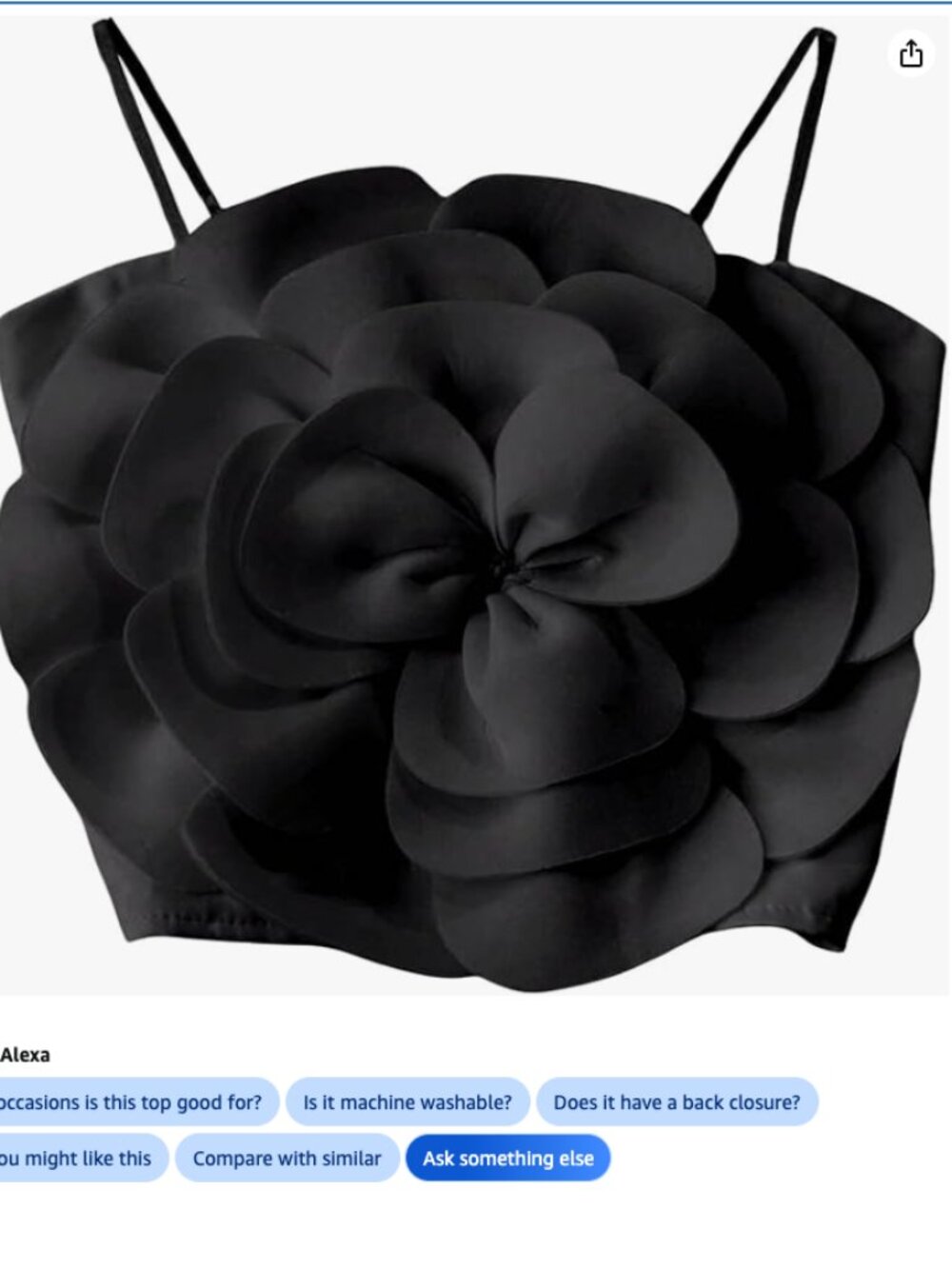 BN Black Flower Top